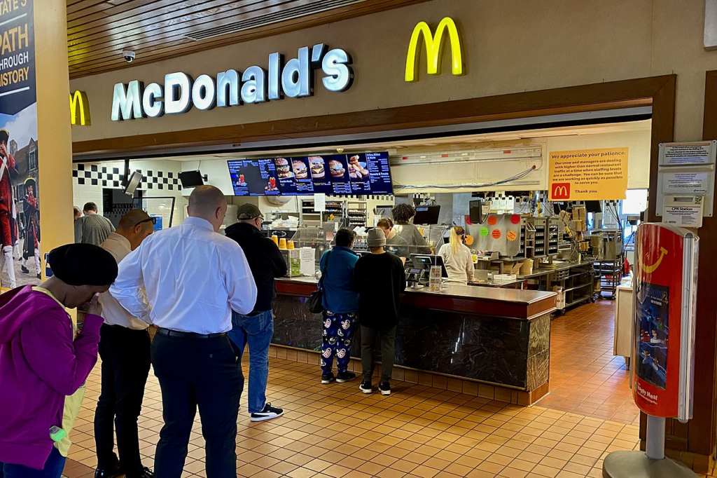 McDonald's restaurant at New York State Thruway Schuyler Service Area