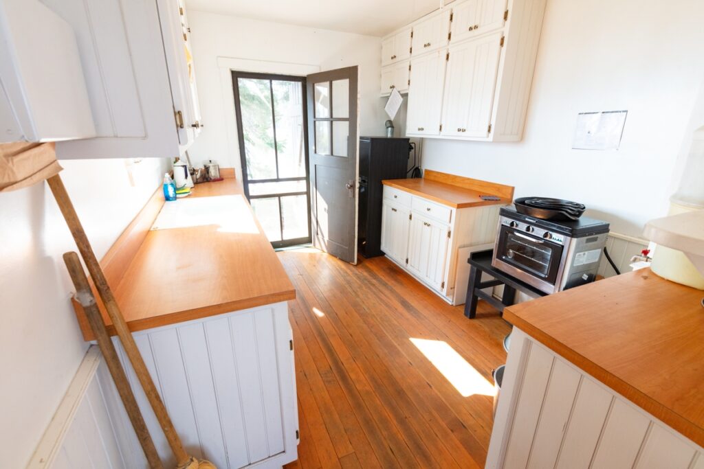 Furnished interior of a tiny house