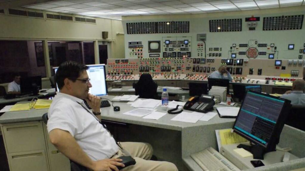 Inside a nuclear plant