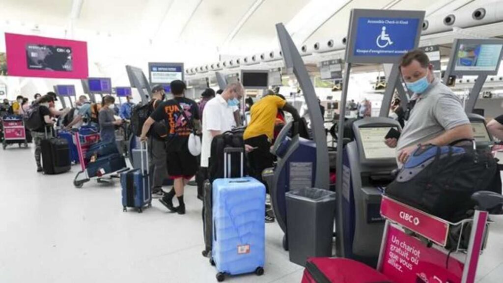 People waiting at the airport