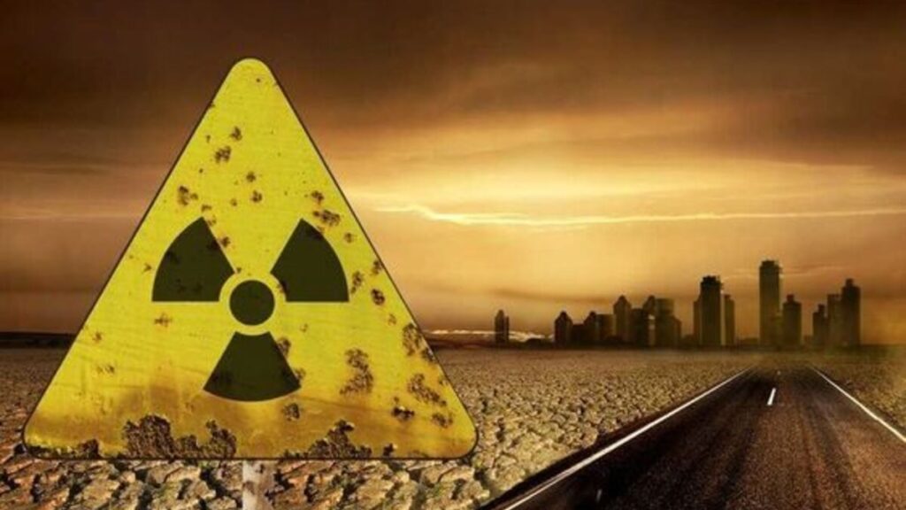 A land destroyed by radioactive waste