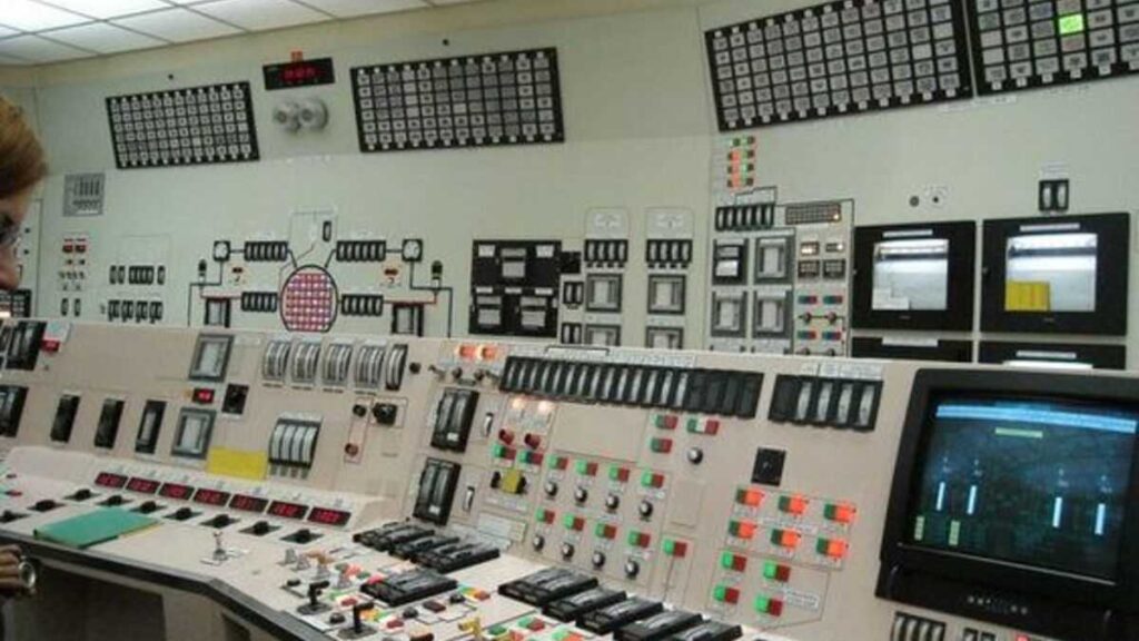 Inside a nuclear plant