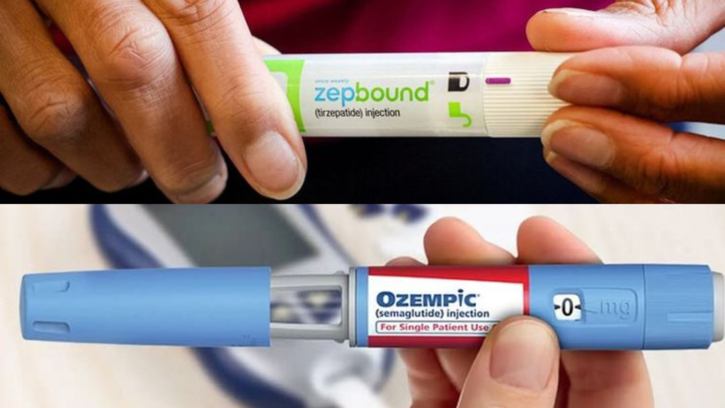 Comparison of Zepbound weight loss drug and Ozempic