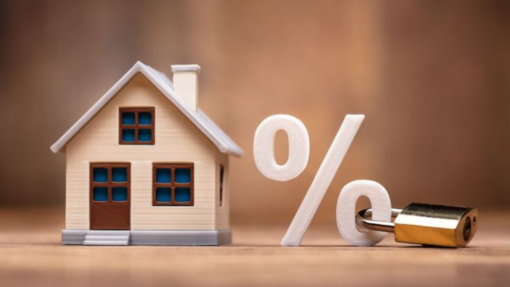 A house model with locked interest rate