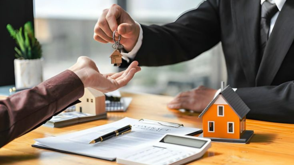 Handover of key to new home owner