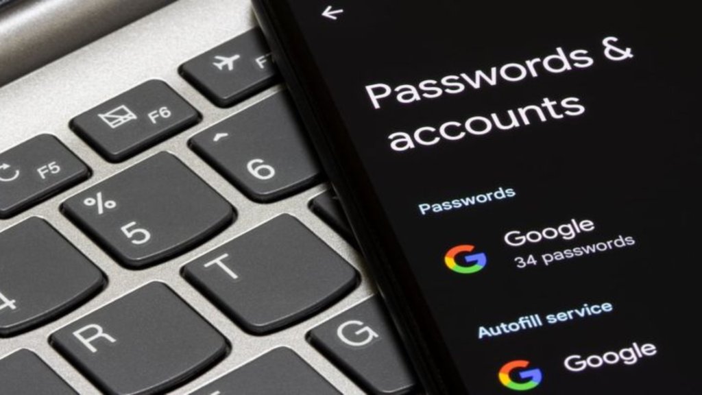 Google passwords and accounts