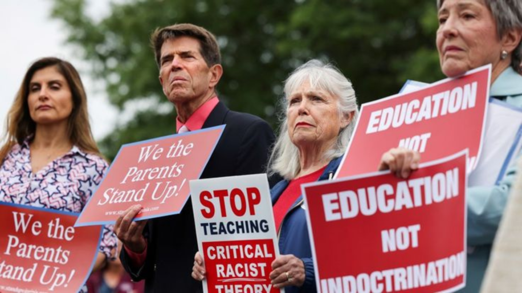 Indiana citizens protest against indoctrination of children in schools