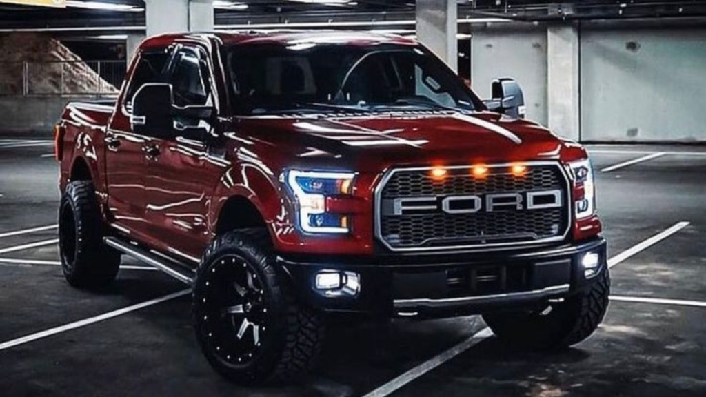 A Ford pickup truck