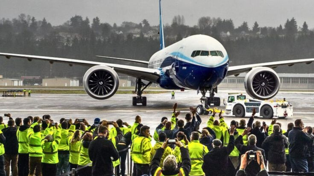 A new Boeing airplane