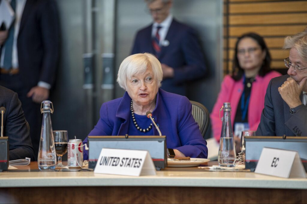 Yellen at a ministerial roundtable