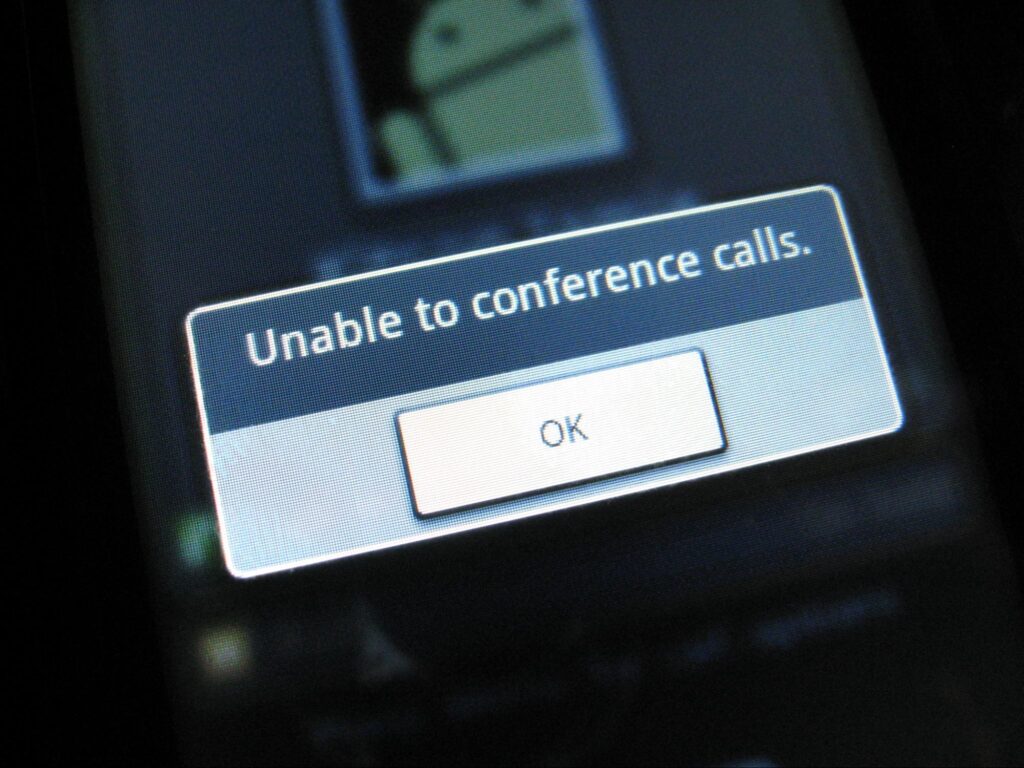 Unable to conference calls - er why?