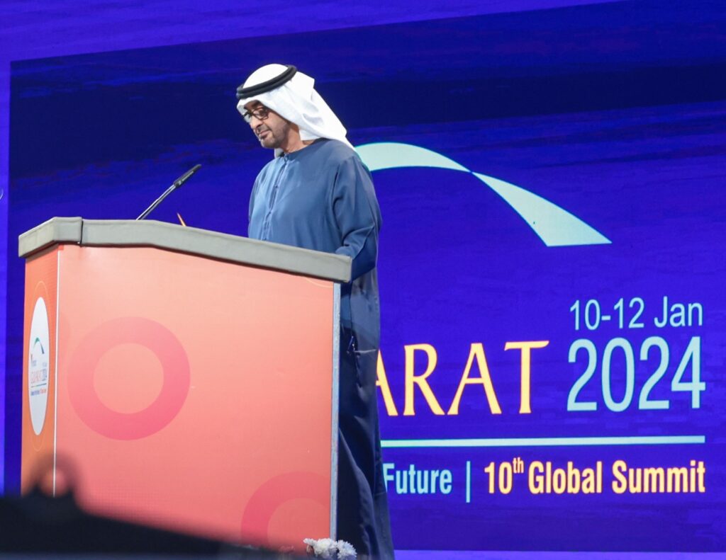 President of the United Arab Emirates and Ruler of Abu Dhabi at Vibrant Gujarat Global Summit