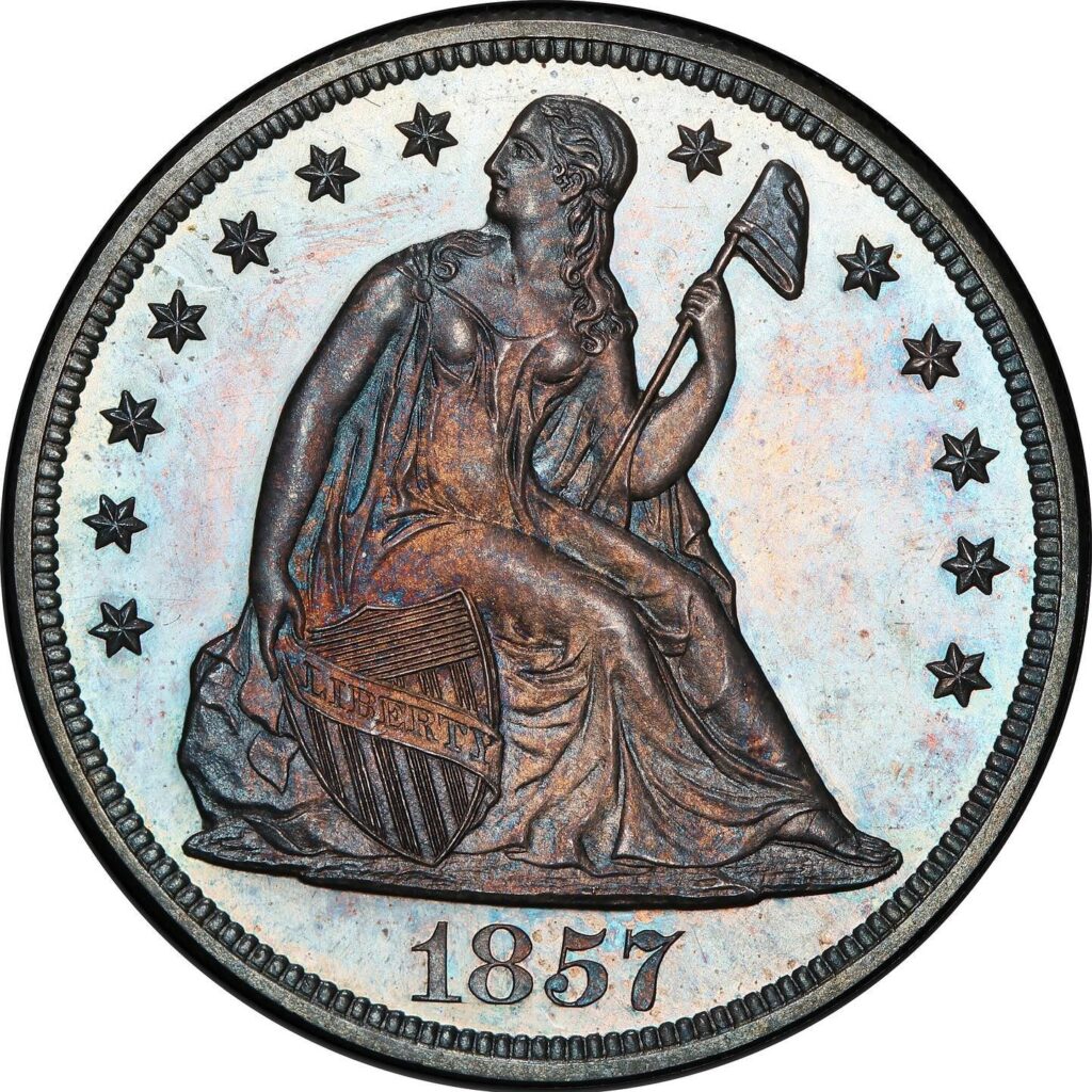 A 1857 quarter