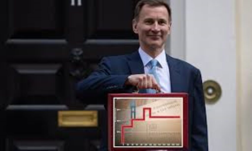 Briefcase holding Spring Budget 2024