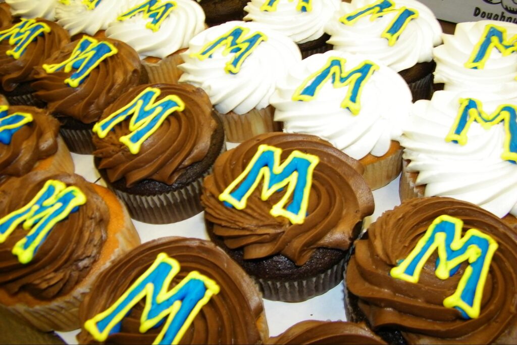 Giant Michigan Cupcakes from Costco