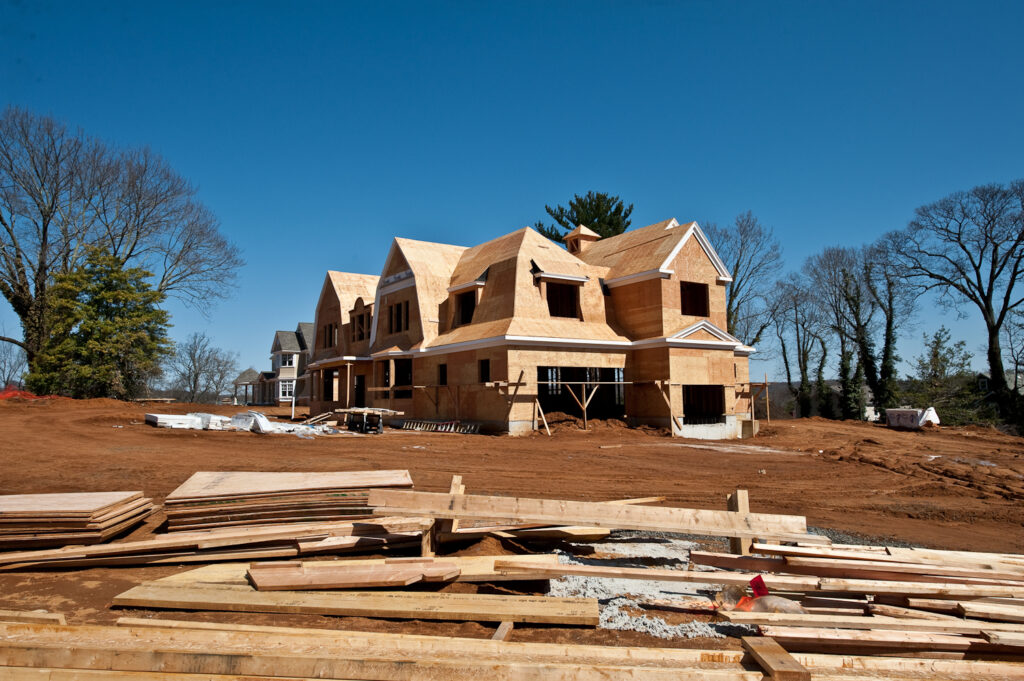 New home construction in Rumson, New Jersey