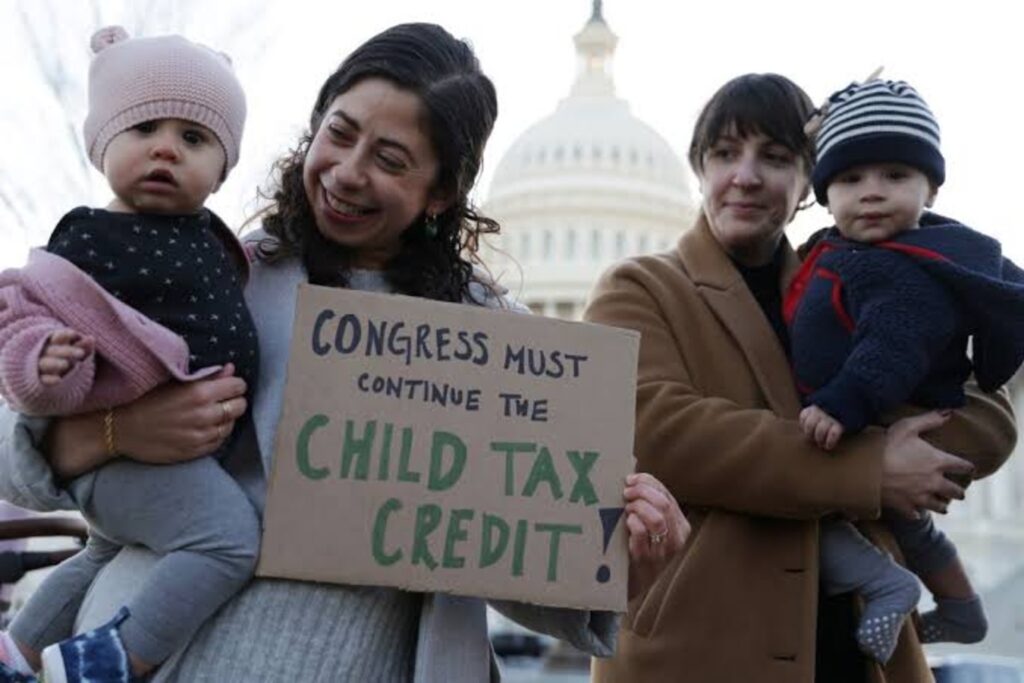 Protest against child poverty