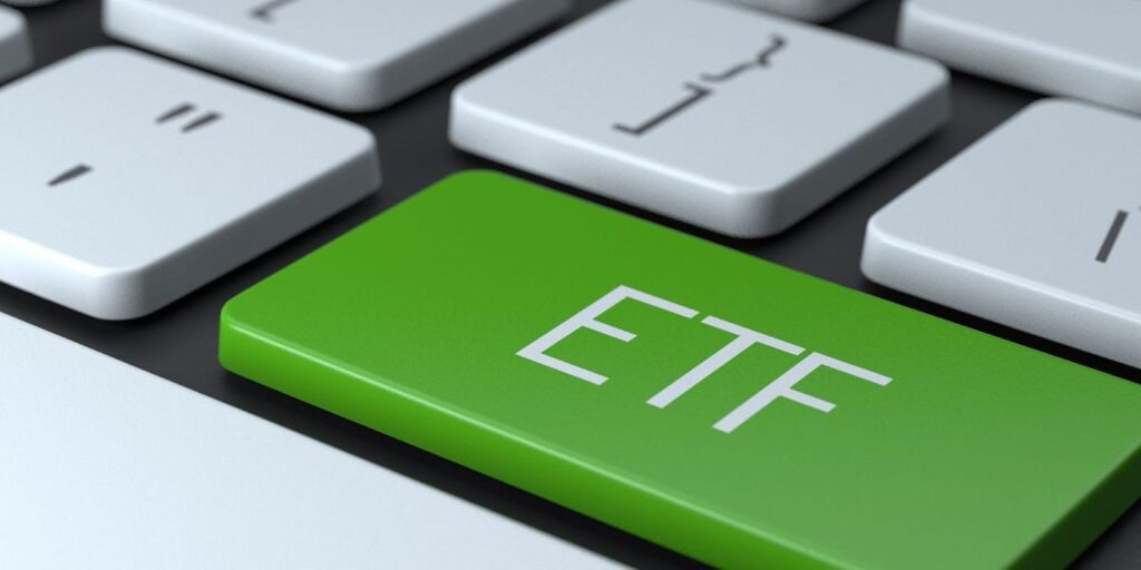 ETF button on a keyboard