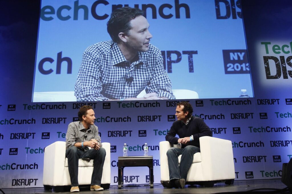 Gentry Underwood and MIKE Abbott at 2013 TechCrunch