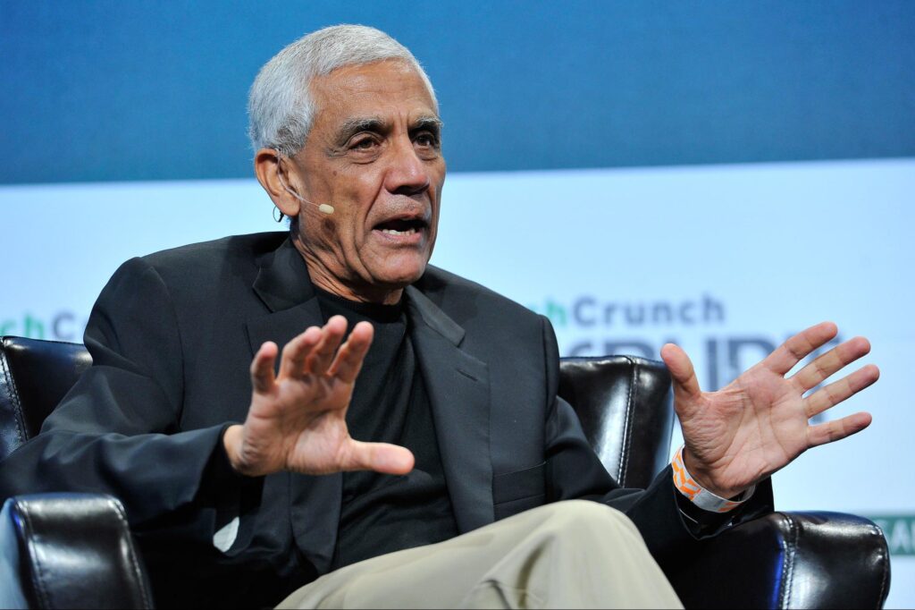 Vinod Khosla speaks onstage during TechCrunch Disrupt SF 2015