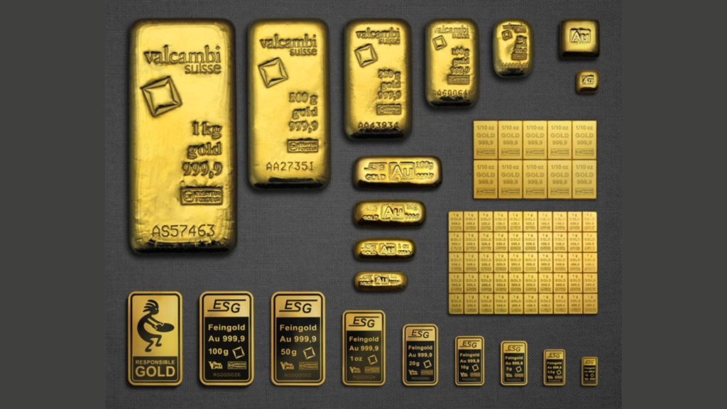 The price and size of gold