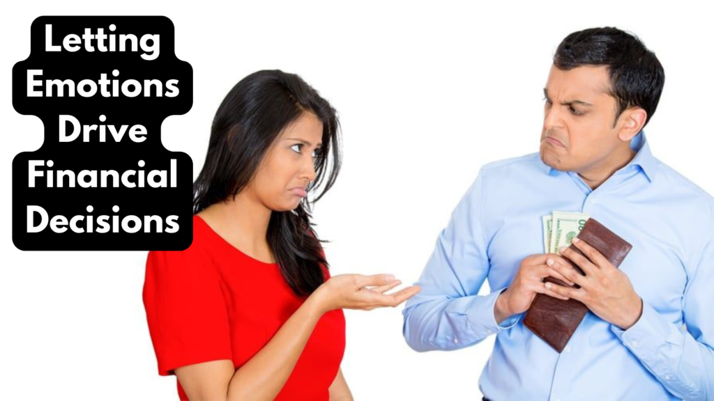 Couple in a financial disagreement