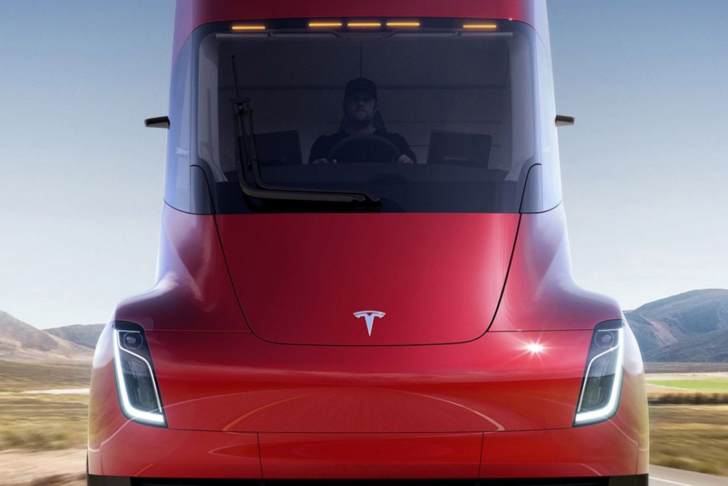 An image of a Tesla semi truck