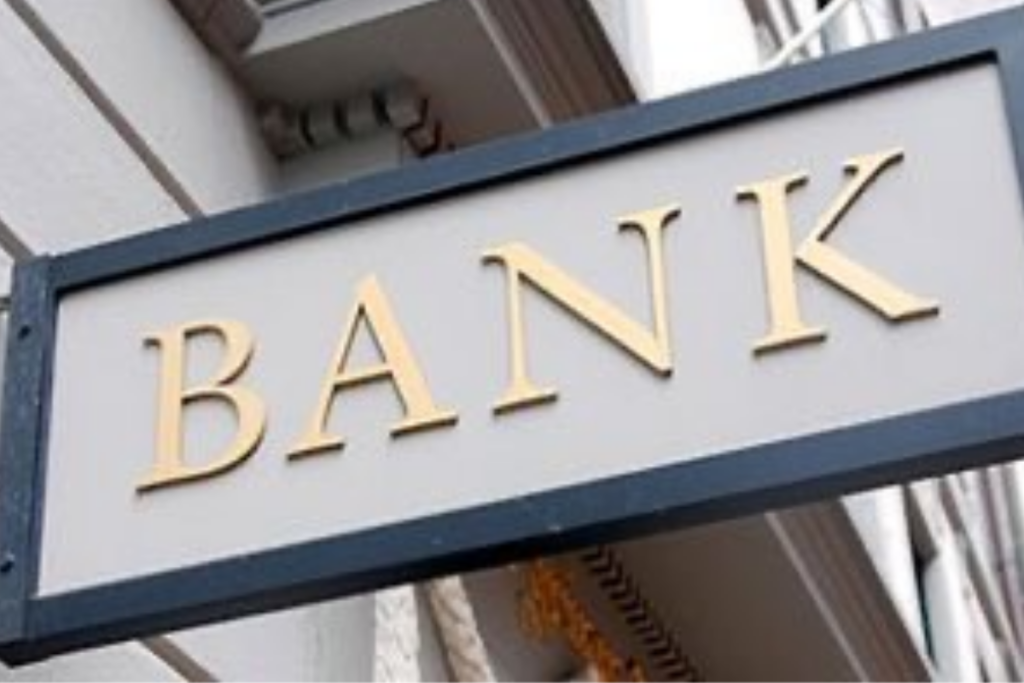 An image showing a bank sign