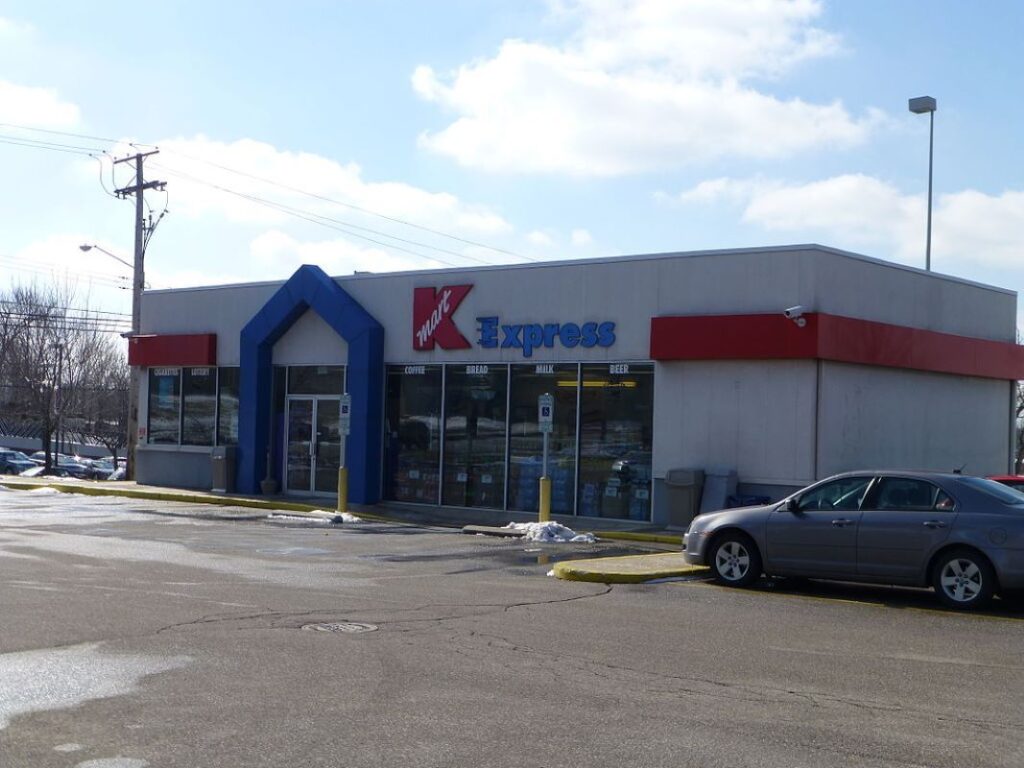 A Kmart Express gas station in Cleveland, Ohio