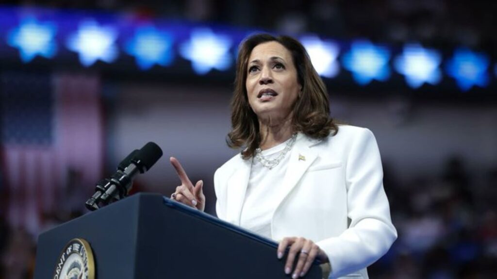 Vice President Harris speaking at an event