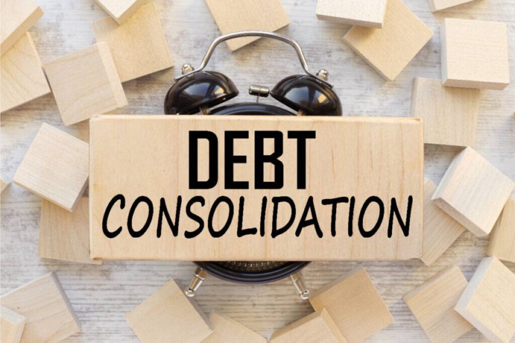 Debt Consolidation Written on a Block