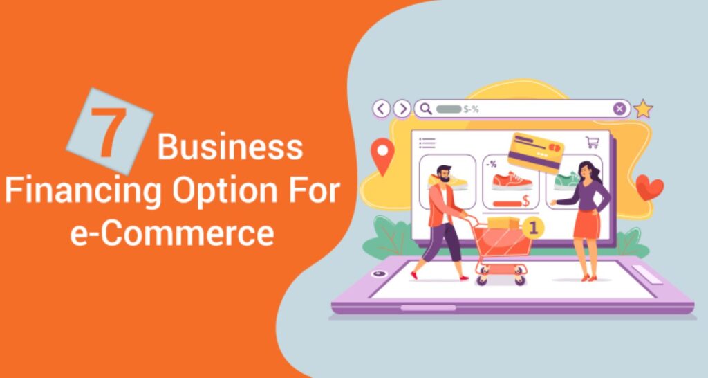 Infographic on some of the best funding sources for e-commerce businesses