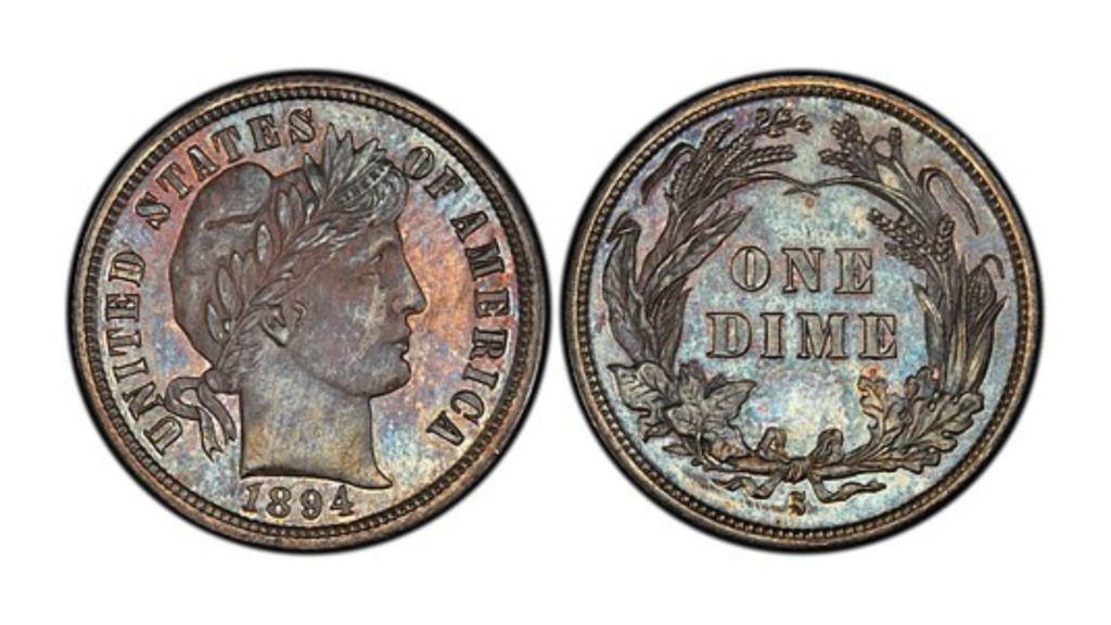 1894-S Proof Barber Dime