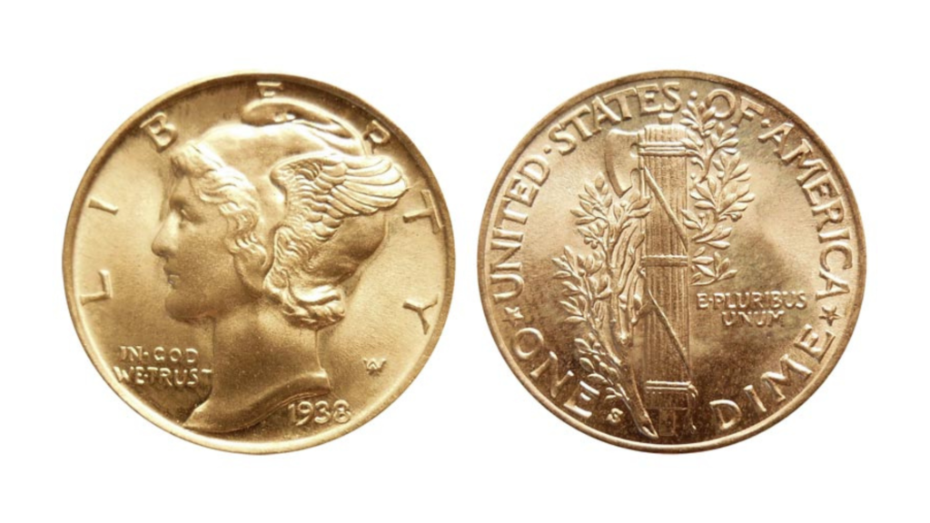 1938-S Mercury Dime