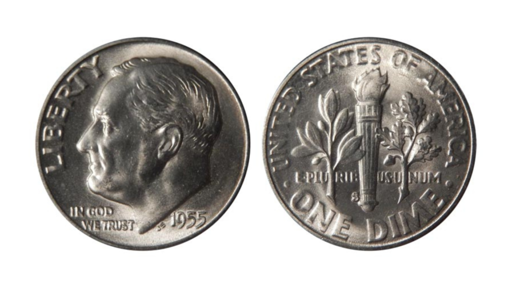 1955-S Roosevelt Dime