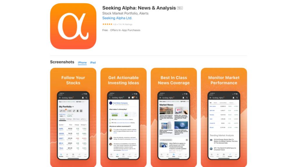 Download The Seeking Alpha Investment App on Desktop