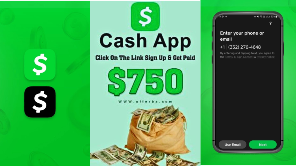 Sign up on Cash App