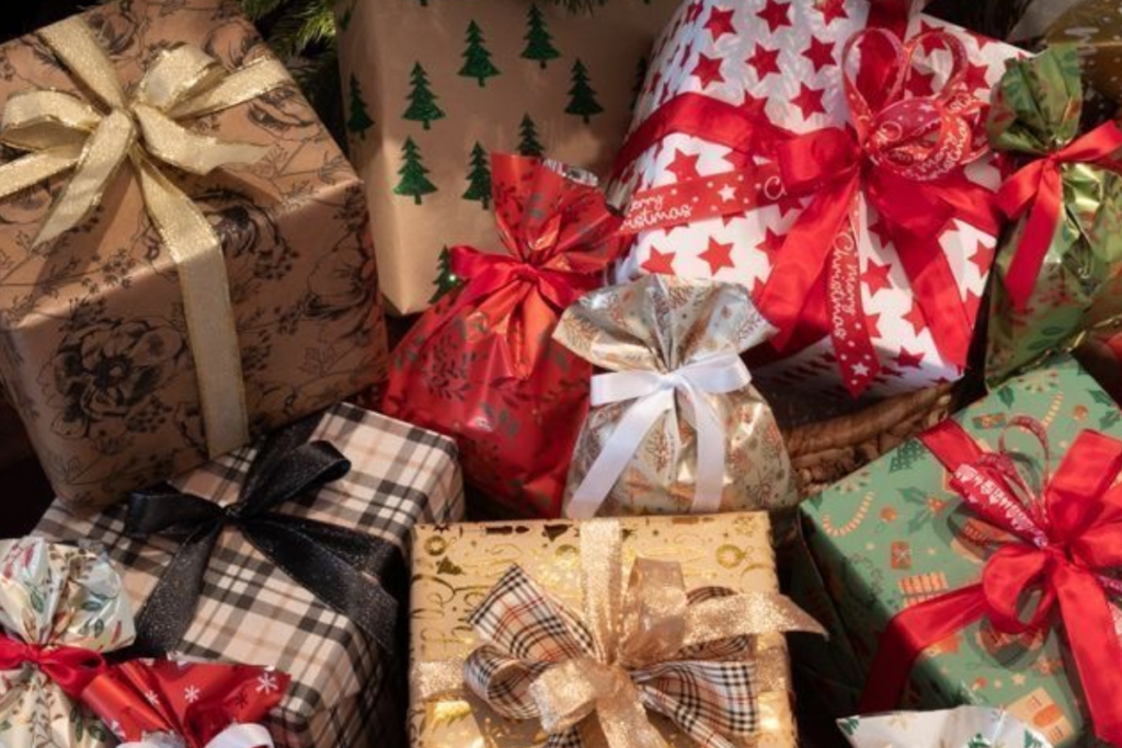 An image of several Christmas gifts