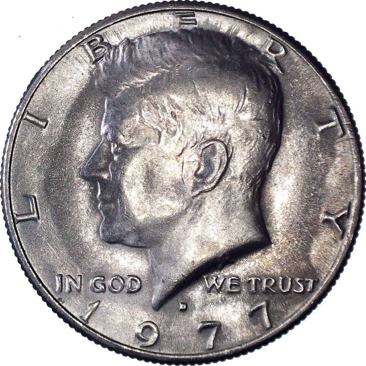 An image of a Kennedy half dollar coin