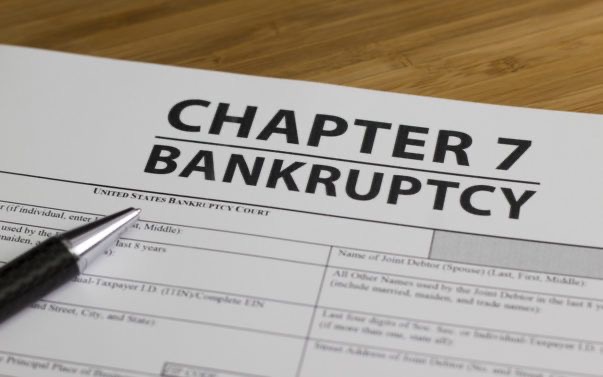 An image of a chapter 7 bankruptcy file