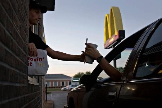 An image of McDonald’s drive-through