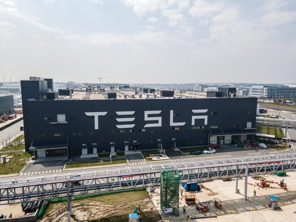 An image of a Tesla building