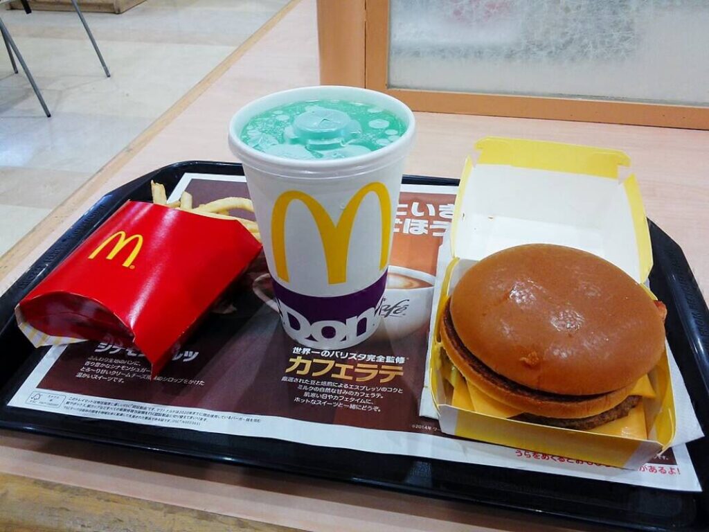 Tray of McDonald's goodies 