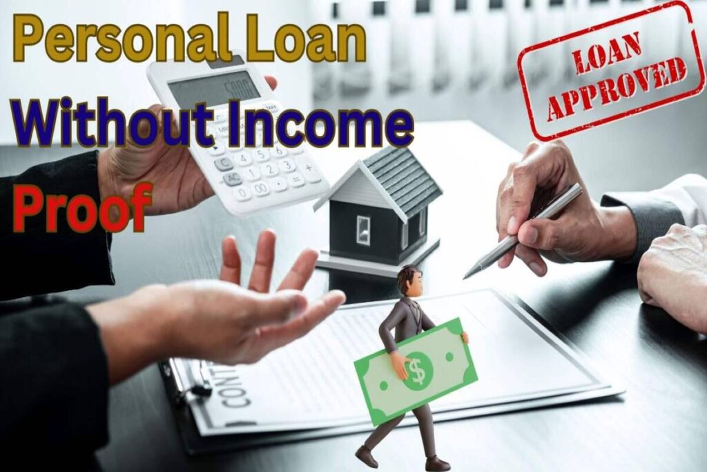 Poster about how to get loans without an income source