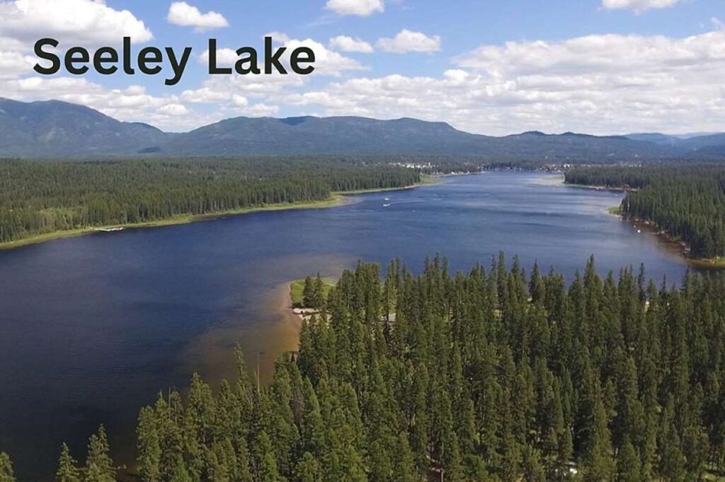 Aerial view of the Seeley Lake