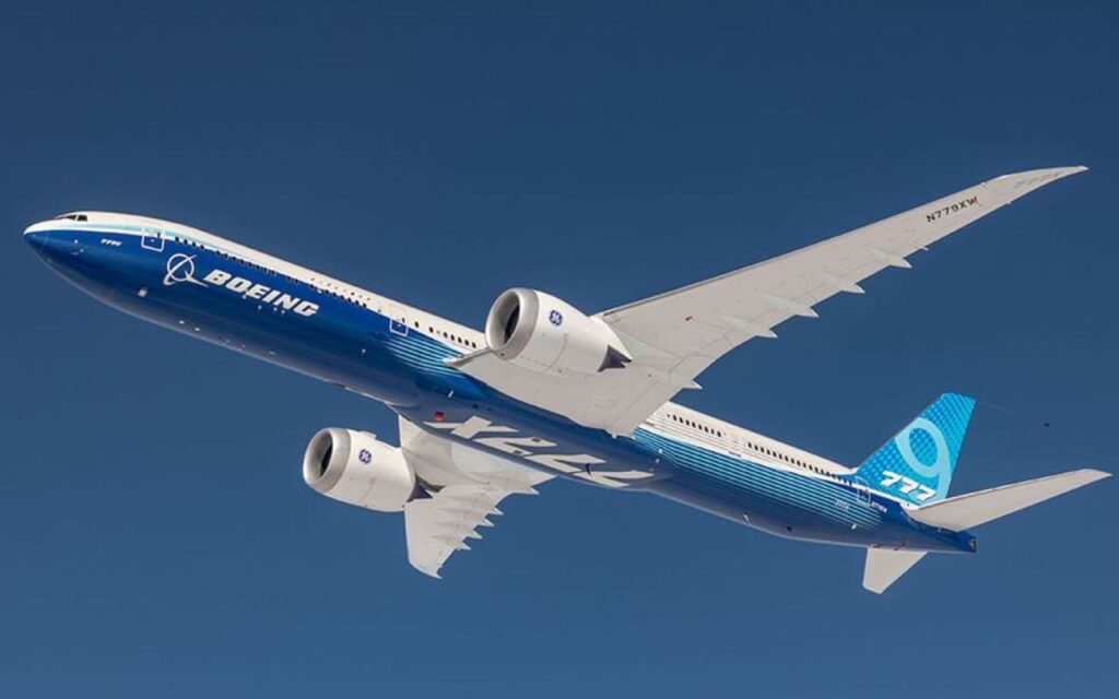 A Boeing 777 aircraft