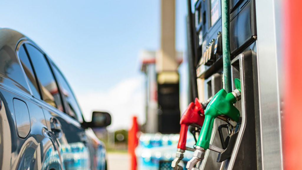 A line of Gas Pump