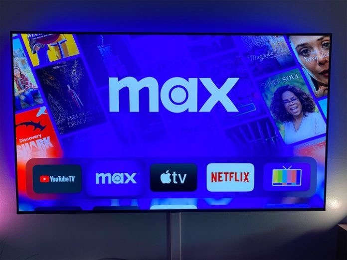 An image of Max streaming service