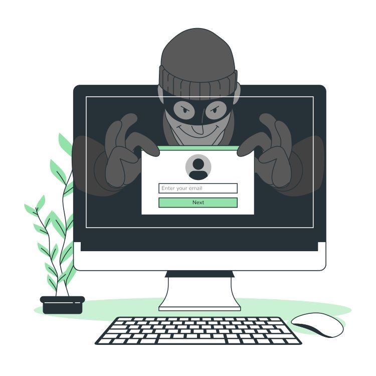 An image showing a cyber criminal