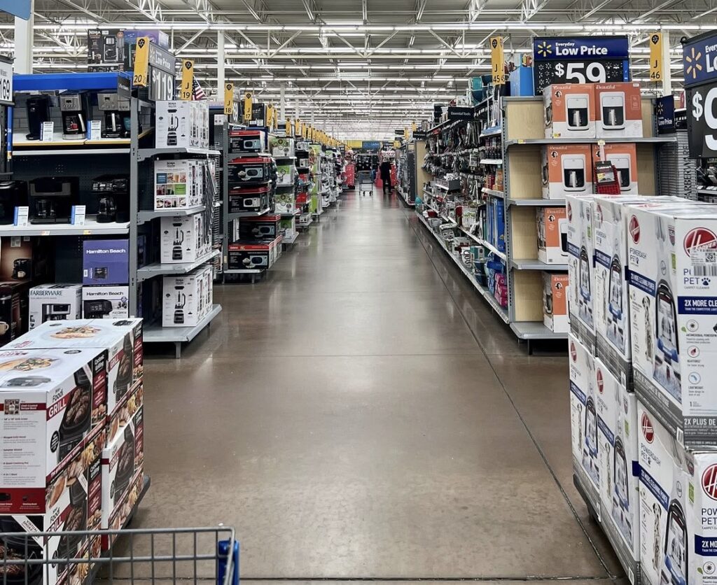 An image of the interior of a store